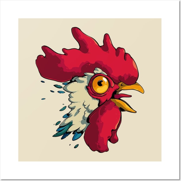 rooster Wall Art by i want money